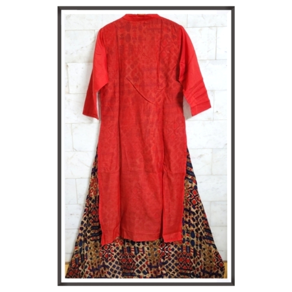 Gota Patti Lehenga Style Kurta - Picture 3 of 14